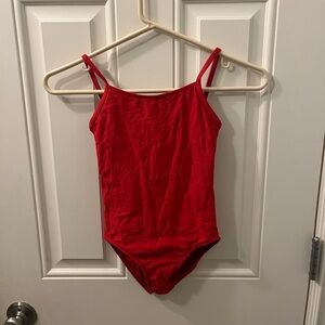 Wear Moi Kids Red camisole leotard - size 8/10